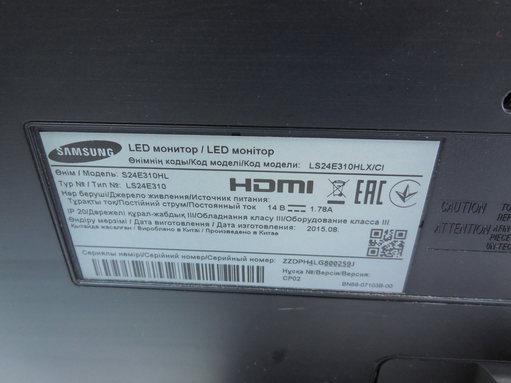 Монитор LED VA 23.6" Samsung S24E310HL - Pic n 305389