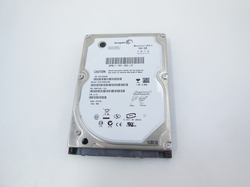 Жесткий диск 2.5" HDD SATA 100Gb Seagate - Pic n 263108