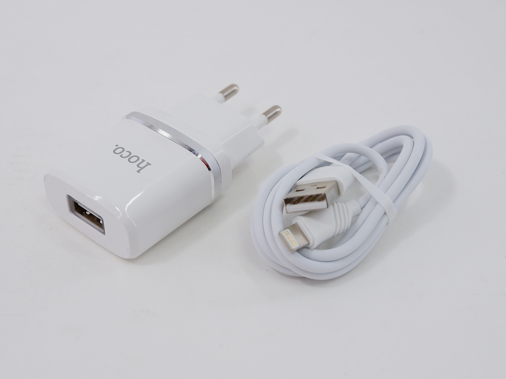 Зарядное устройство HOCO C11 + Кабель USB-Lightning, 1A - Pic n 294805