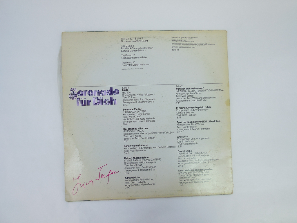 Пластинка Serenada fur Dich Amiga stereo 8 55 688 - Pic n 306429