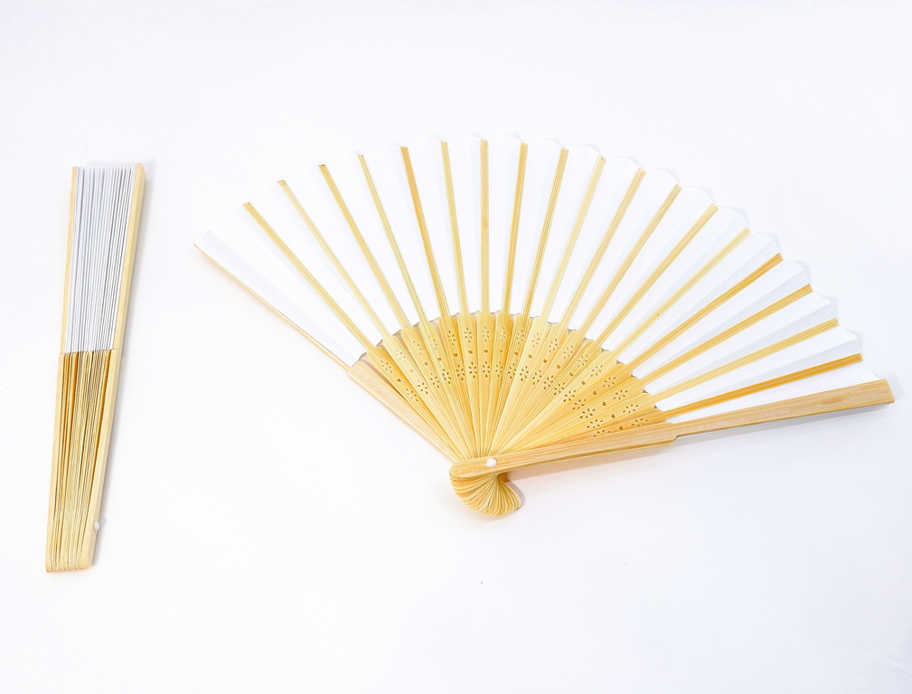 Веер ручной складной бамбуковый / В Японском стиле / высота 21см. - Pic n 308332