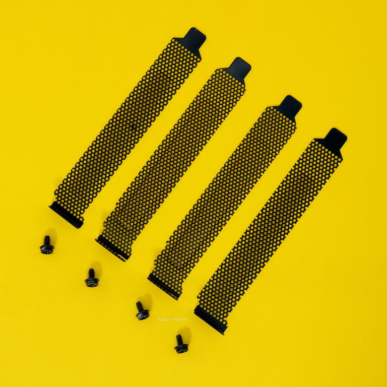 Универсальная Заглушка портов ПК 1U + Заглушки для слота расширения с болтами. Подходит для любых корпусов ПК. В комплекте 10 предметов - Pic n 308477