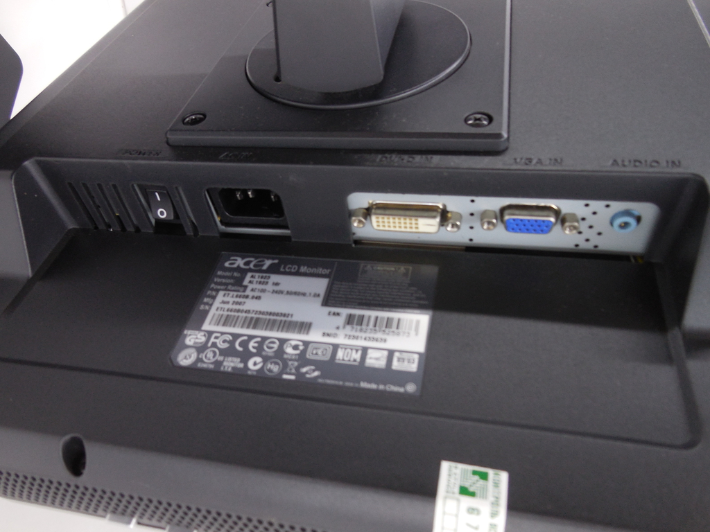 19" ЖК монитор Acer AL1923tdr с поворотом экрана (PVA, 1280x1024, D-Sub, DVI) - Pic n 309019