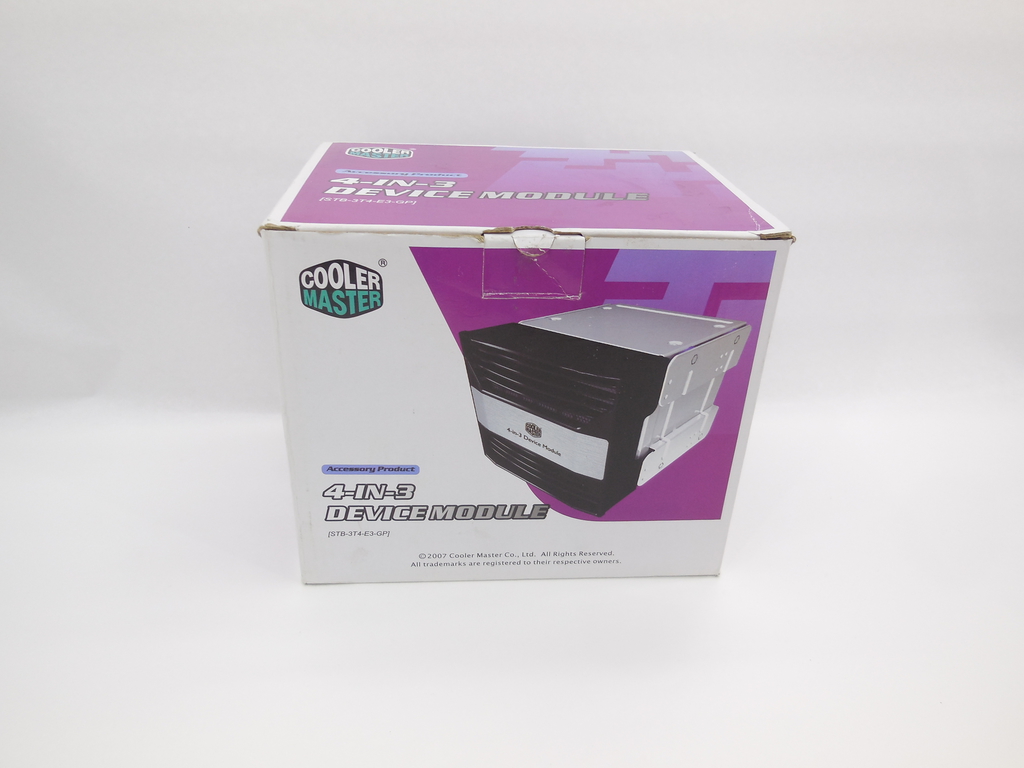 Корзина для установки 3.5" в отсек 5.25" Cooler Master 4-in-3 Device Module (STB-3T4-E3-GP) - Pic n 309125