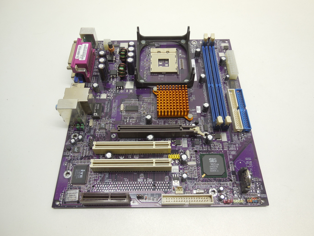 Материнская плата Socket 478 ECS 651C-M Rev. 1.0A (15-H14-011015) Без рамки задних портов! - Pic n 309853