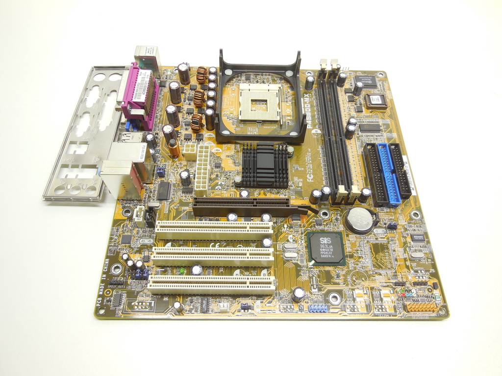 Материнская плата Socket 478 ASUS P4S800-MX Рамка задних портов в комплекте - Pic n 309856