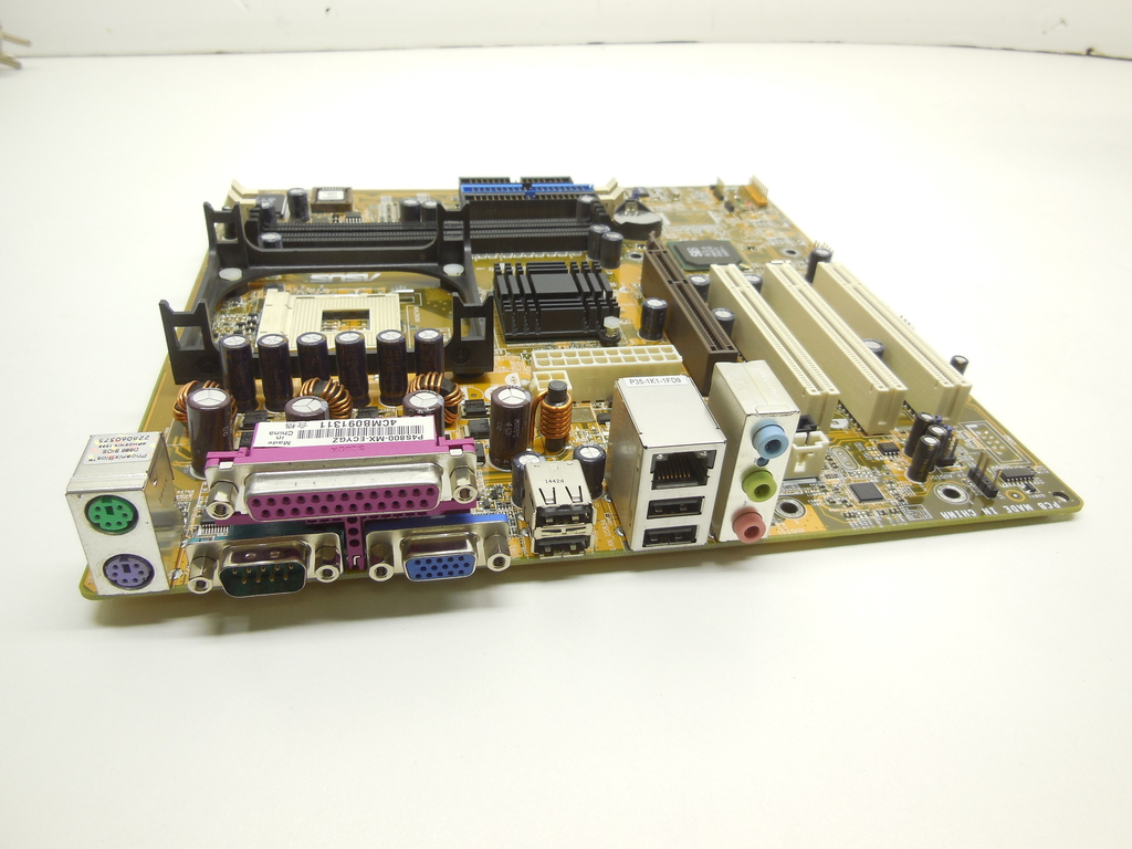 Материнская плата Socket 478 ASUS P4S800-MX Рамка задних портов в комплекте - Pic n 309856