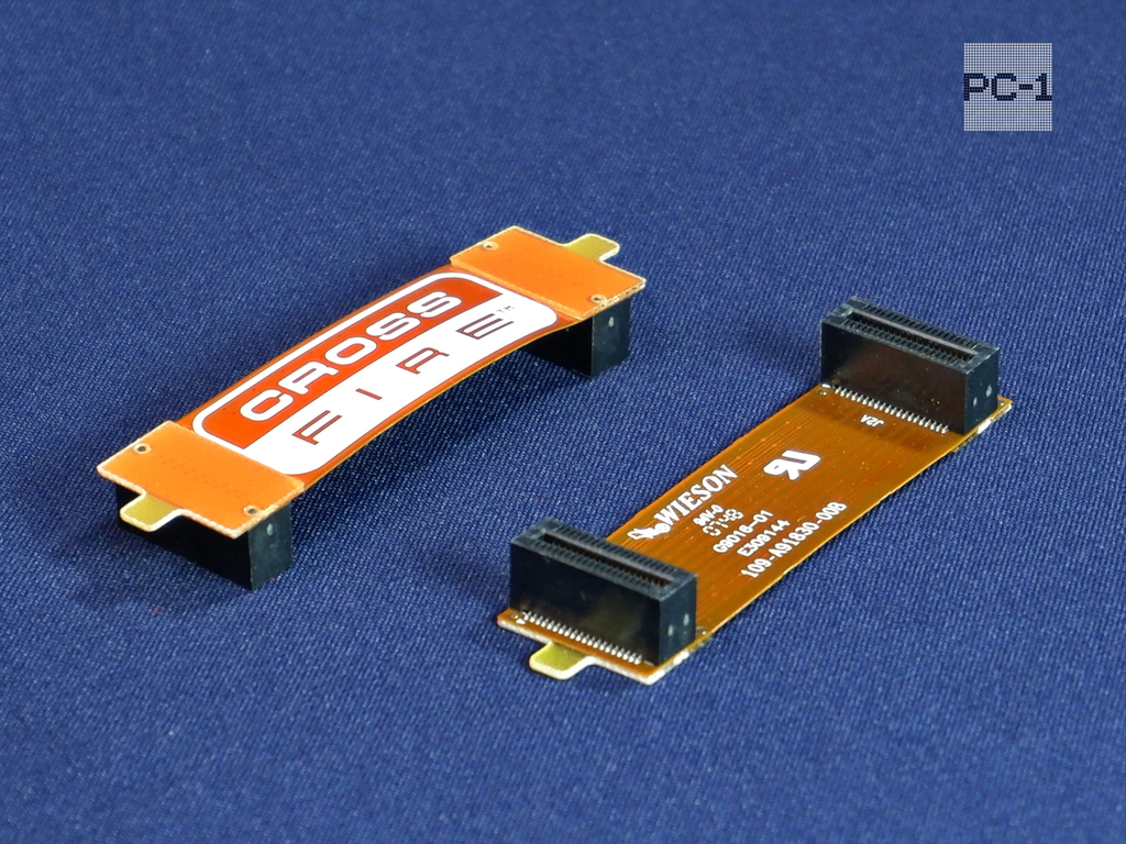Гибкий Мост объединения видеокарт ATI AMD CrossFire Bridge. Плоский 2.5 in 60mm 109-A91830-00B WST G9016C219-001H 6110024000G Оригинал! - Pic n 309200