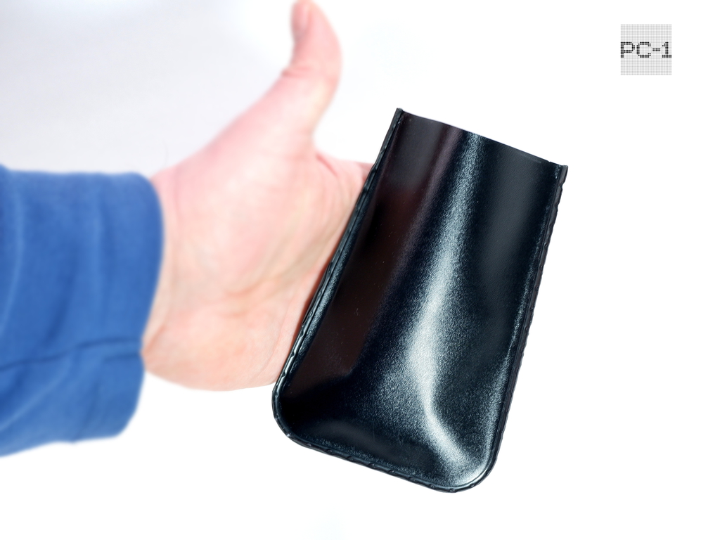 14х9,5см Чехол для внешнего жесткого диска 2.5" SSD. Подойдет для защиты любой электроники размером 12х7,5х1,3см (Д.Ш.В) Черный материал Эко Кожа - Pic n 310926