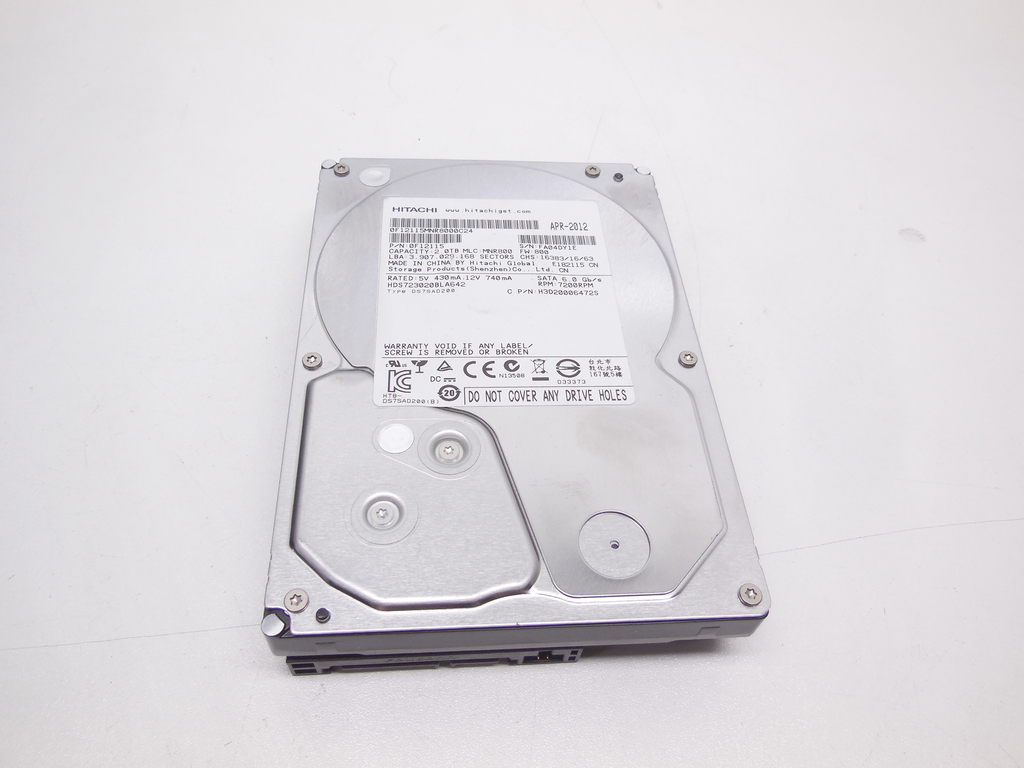 Жесткий диск HDD SATA 2Tb Hitachi Deskstar 7K3000 (HDS723020BLA642) - Pic n 310932