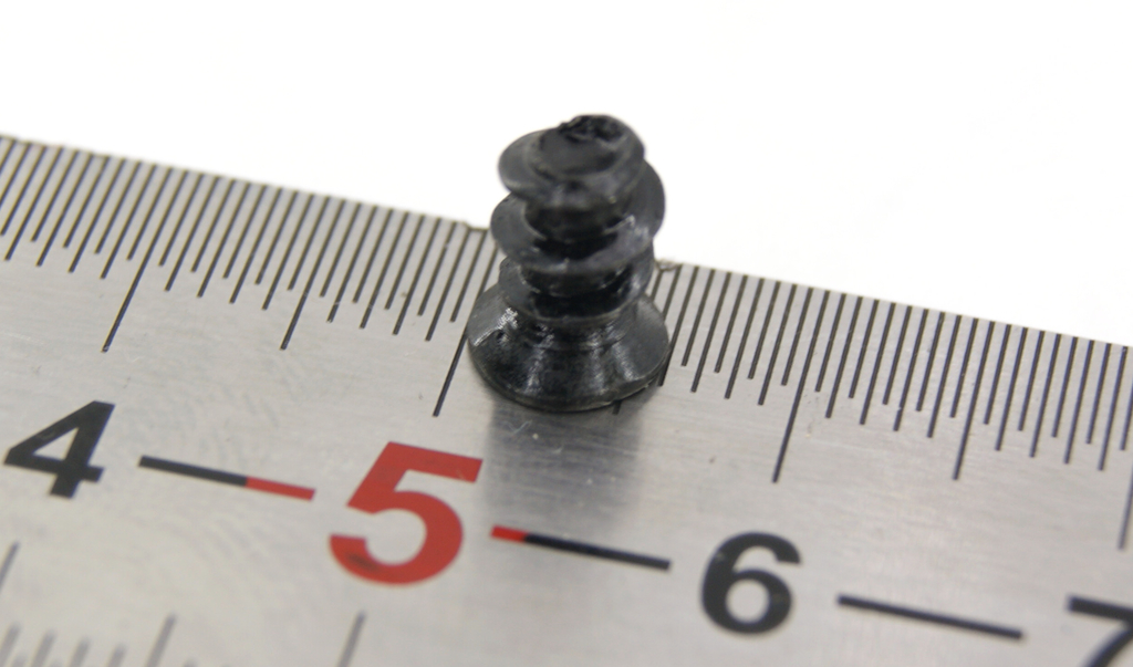 4шт. M5x7,5mm Саморез для вентилятора ПК. Диаметр резьбы 5мм, винты с тупым концом для кулера в компьютерный корпус, черный  - Pic n 295282