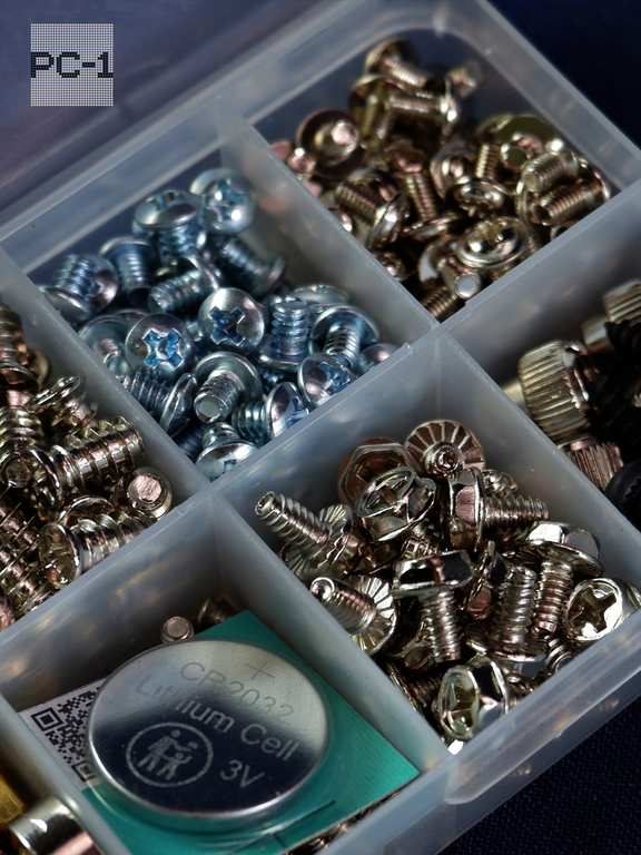 445шт. Набор крепежа для ремонта Компьютеров. Только те которые нужны! Винты, болты, саморезы для сборки комплектующих в корпус ПК. Не ржавеют - Pic n 310998