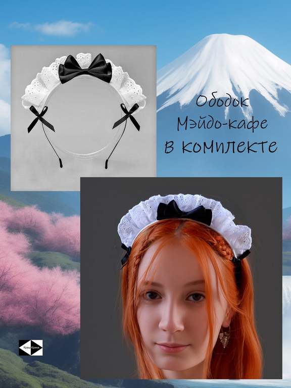 18+ Японское Аниме кимоно Waifu с юбкой Юката. Цвет цветущая сакура. Универсальный размер S/XL (44-52) - Pic n 311025