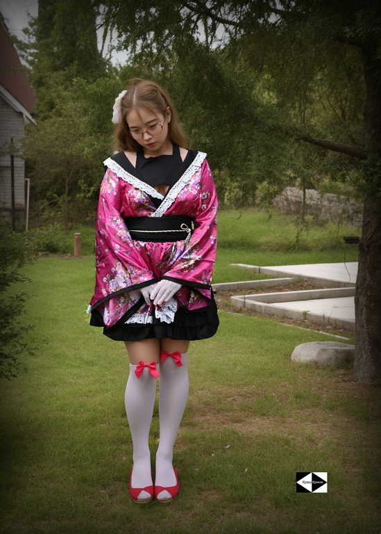 18+ Японское Аниме кимоно Waifu с юбкой Юката. Цвет цветущая сакура. Универсальный размер S/XL (44-52) - Pic n 311025