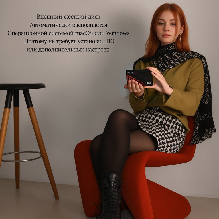 USB + Type-C Внешний жесткий диск 1TB НDD 2.5 дюйма. Воткнул в Ноутбук или ПК и т.д. работает! Ударопрочный корпус. Срок службы 10 лет. - Pic n 311043