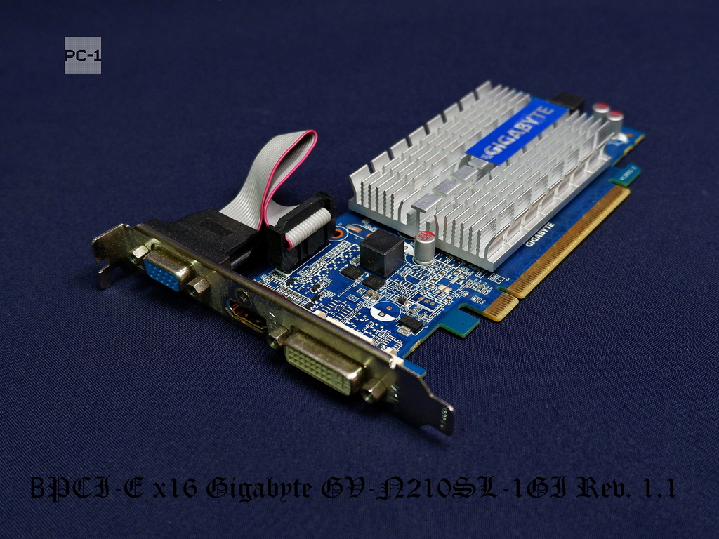 Видеокарта PCI-E x16 Gigabyte GV-N210SL-1GI Rev. 1.1 ядро 520 МГц, память 1200 МГц, DDR3, 64 бита, VGA, DVI, HDMI - Pic n 299237