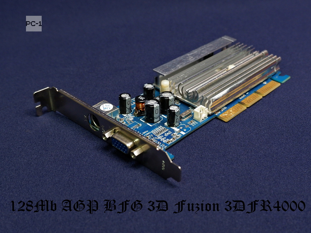 128MB Видеокарта AGP BFG 3D Fuzion 3DFR4000 GeForce MX4000 64-bit DDR AGP 4X/8X Video Card Пассивное охлаждение - Pic n 80014