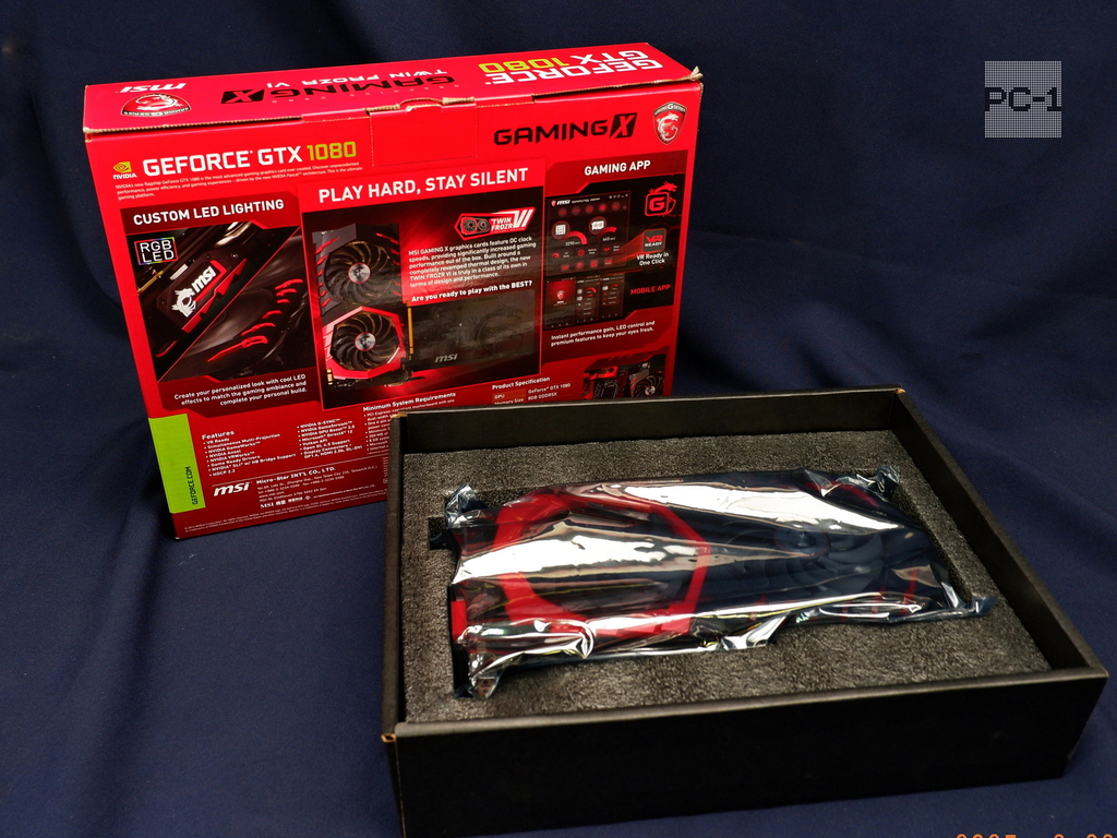 Игровая Видеокарта MSI GeForce GTX 1080 Gaming X 8GB GDDR5X 7680x4320 с подсветкой, Adaptive V-Sync, Длина 275мм 912-v336-001 - Pic n 311050