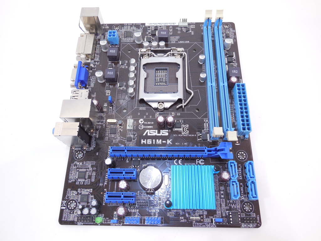 Мат. плата Socket 1155 ASUS H61M-K  - Pic n 244069