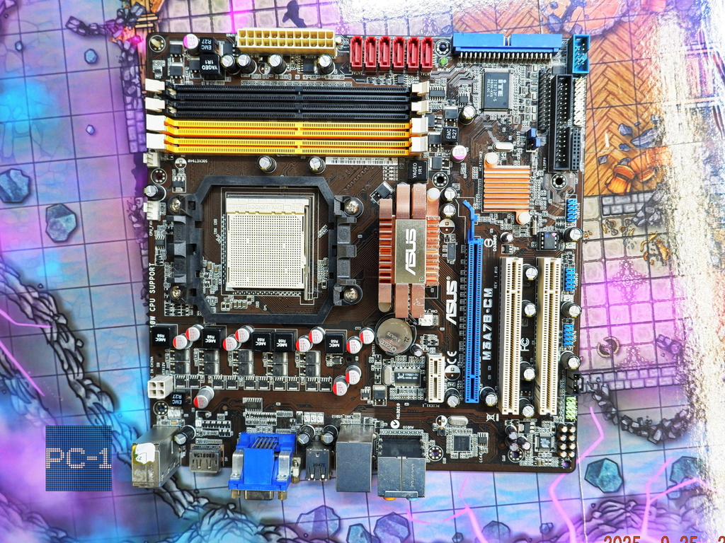 Материнская плата Socket AM2 ASUS M3A78-CM чипсет AMD 780V, 4xDDR2, PCI-E x16, PCI-E x1, 2xPCI, 6xSATA, IDE, FDD, 24+4pin, VGA, DVI, DisplayPort, 6xU - Pic n 299231