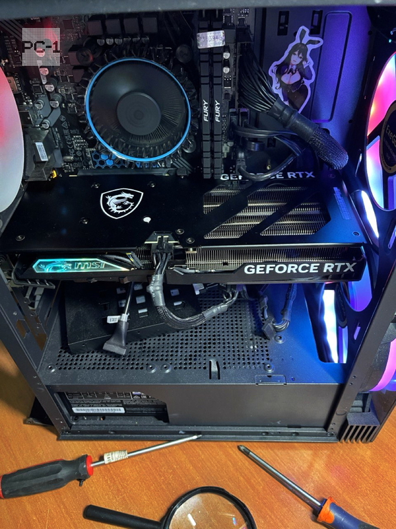 Видеокарта 16Гб MSI GeForce RTX 4060 Ti GAMING X SLIM 16G Длина 307мм, PCI-E Gen 4x8, 7680x4320 2685МГц GDDR6 128-bit S/N602-V517-59SB2403000614 - Pic n 311057