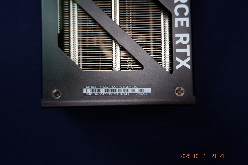 Видеокарта 16Гб MSI GeForce RTX 4060 Ti GAMING X SLIM 16G Длина 307мм, PCI-E Gen 4x8, 7680x4320 2685МГц GDDR6 128-bit S/N602-V517-59SB2403000614 - Pic n 311057