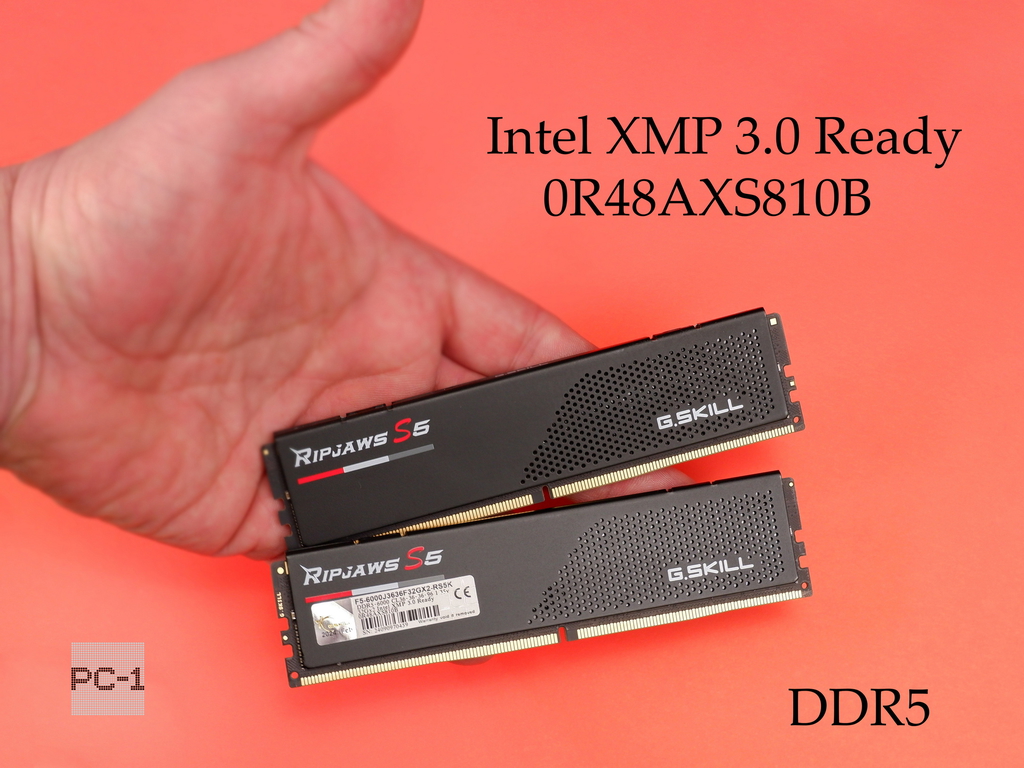 Оперативная память DDR5 64Gb (2х32ГБ) G.Skill RIPJAWS S5 F5-6000J3636F32GX2-RS5K DDR5-6000 CL36-36-36-96 1.35v 32x2 Intel XMP 3.0 Ready 0R48AXS810B  - Pic n 311060