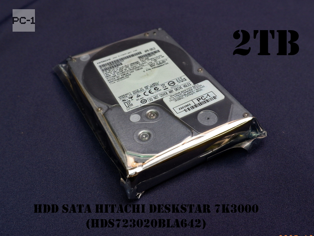 Жесткий диск HDD SATA 2Tb Hitachi Deskstar 7K3000 (HDS723020BLA642) - Pic n 311070