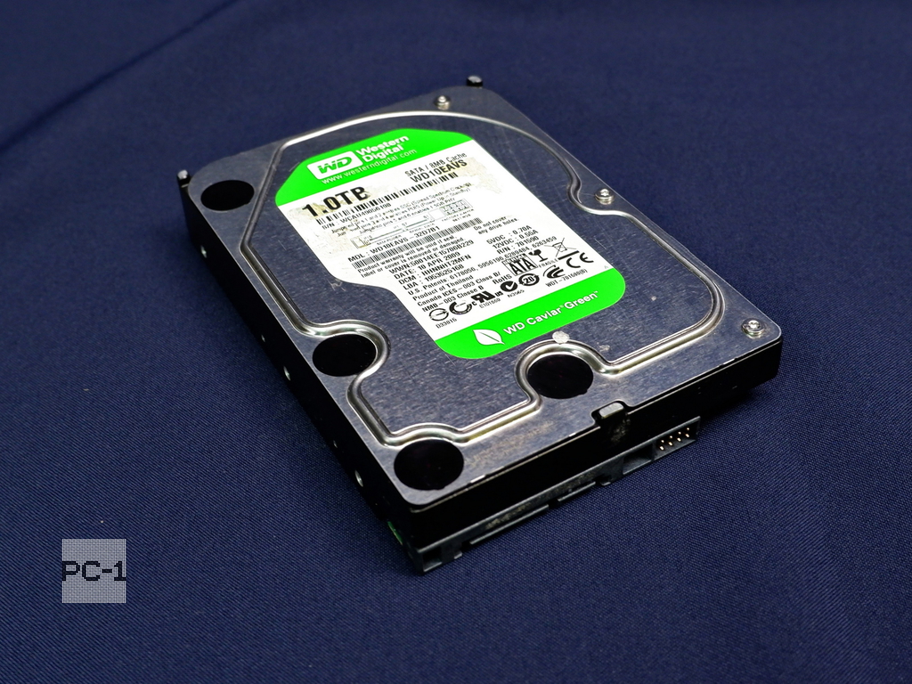 Внутренний Жесткий диск ПК 1Tb HDD 3,5" SATA Western Digital Caviar Green WD10EAVS 5400rpm буфер 8Мб 300 Мб/с - Pic n 311069