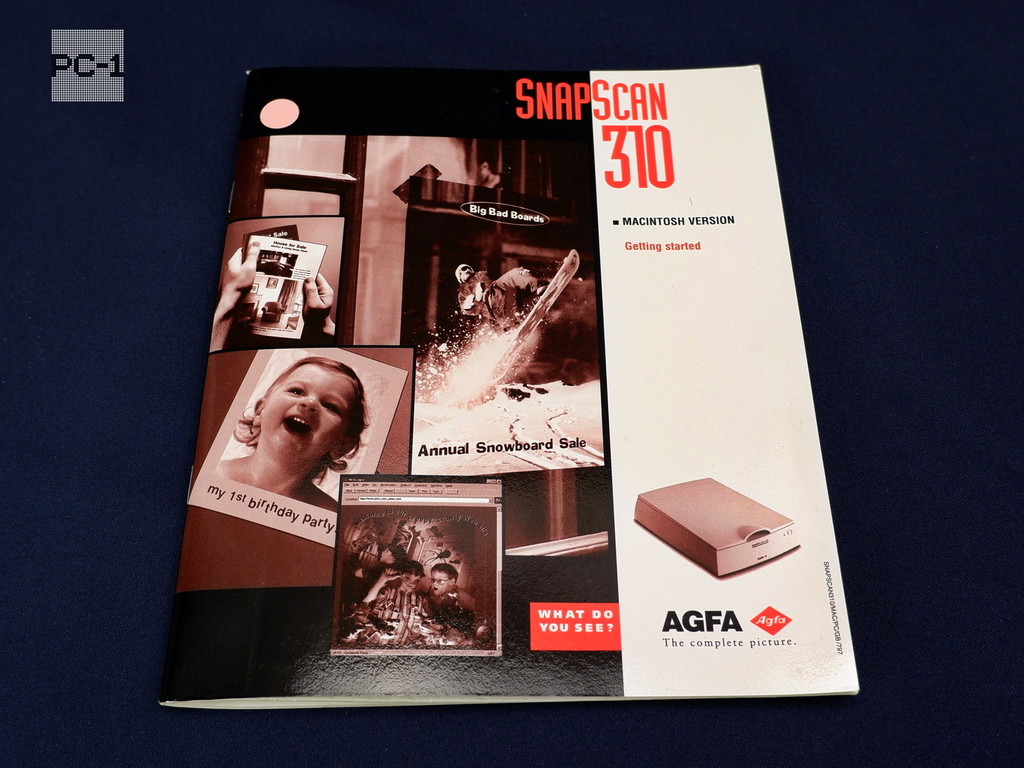 Раритет Сканер A4 AGFA SnapScan 310 MAC Version планшетный A4 CCD, 300 dpi, SCSI p/n:44.68502.021 Мануал драйвер на CD дисках + Контроллер SCSI  - Pic n 311073