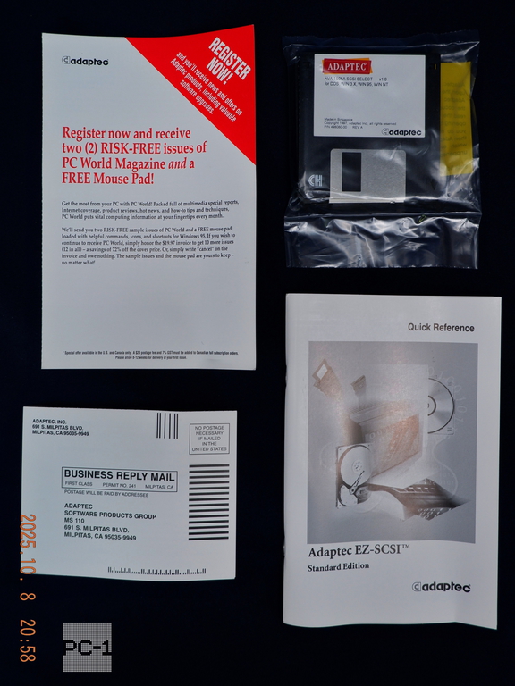 Раритет Сканер A4 AGFA SnapScan 310 MAC Version планшетный A4 CCD, 300 dpi, SCSI p/n:44.68502.021 Мануал драйвер на CD дисках + Контроллер SCSI  - Pic n 311073