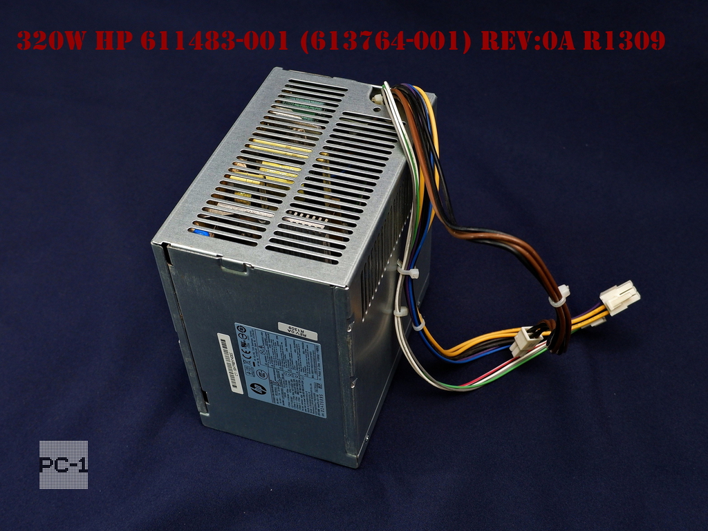 Блок питания для Сервера ПК 320W HP 611483-001 (613764-001) rev:0A R1309 6PIN P2 для Pro 4000 6000 6005 6200 6300 6305 Elite 8000 8100 8200 8300 HP De - Pic n 253898