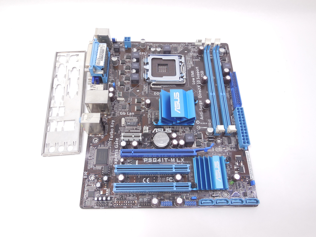Материнская плата ПК Asus P5G41T-M LX Rev. 1.03 LGA775, Intel G41, 2xDDR3, PCI-E x16, 4xSATA, IDE, 24+4pin, VGA, COM, LPT, mATX, Рамка портов - Pic n 307578