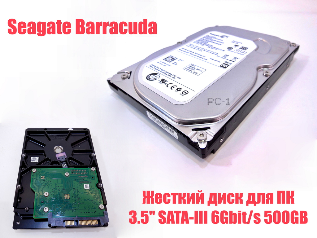 Жесткий диск для ПК 3.5" SATA-III 6Gbit/s 500GB Seagate Barracuda ST500DM002 SATA-III 6Gb/s 7200rpm 16MB, скорость передачи данных 600 Мб/с - Pic n 59601