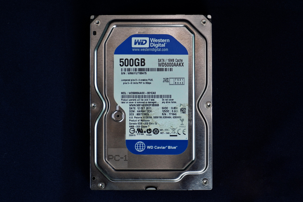 Малый пробег! 500 ГБ Жесткий диск ПК SATA III (6 Гбит/с) Western Digital WD Blue WD5000AAKX-001CA0, буфер 16 Мб, скорость 7200 rpm,  - Pic n 96590