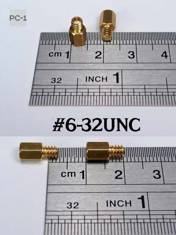 30шт. Комплект для крепления материнской платы к корпусу ПК. Винт #6-32UNC + Латунная шестигранная Стойка + Шайба. - Pic n 311078