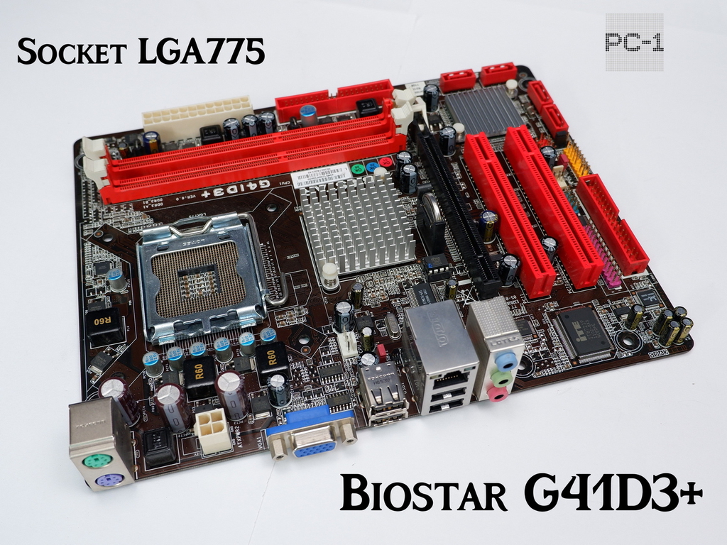 Материнская плата Socket LGA775 Biostar G41D3+ Ver. 6.0 ntel G41 2DDR3 1 слот 16x PCI-E D-Sub LAN MicroATX  - Pic n 311079
