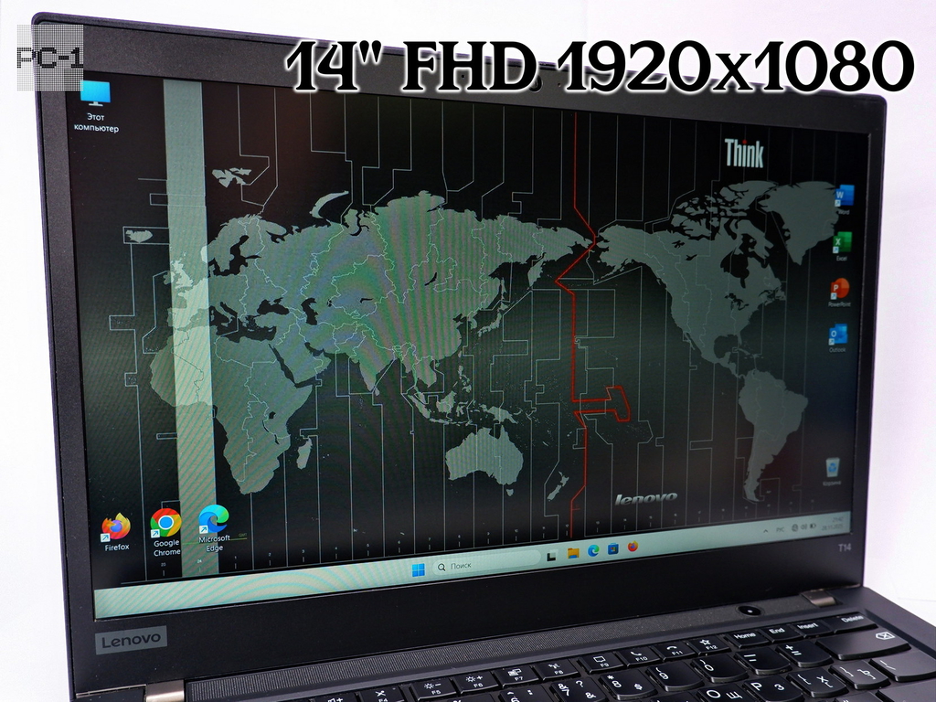 Ноутбук 14" FHD 1920x1080 Lenovo ThinkPad T14 Gen1 i5-10310U/ 16GB DDR4/ 256GB SSD/ Wi-Fi BT/ Type-C USB 3.2/ Audio 2W/ HDMI / Win11Pro - Pic n 311090