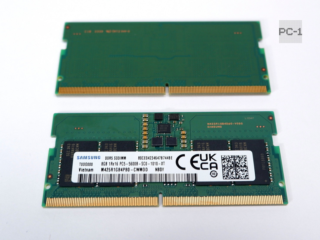 Модуль памяти DDR5 8GB Samsung Sodimm 5600мгц 44800Мб/с Тайминги: 46-46-46 1,1В M425R1GB4PB0-cwmod для ноутбука - Pic n 311098