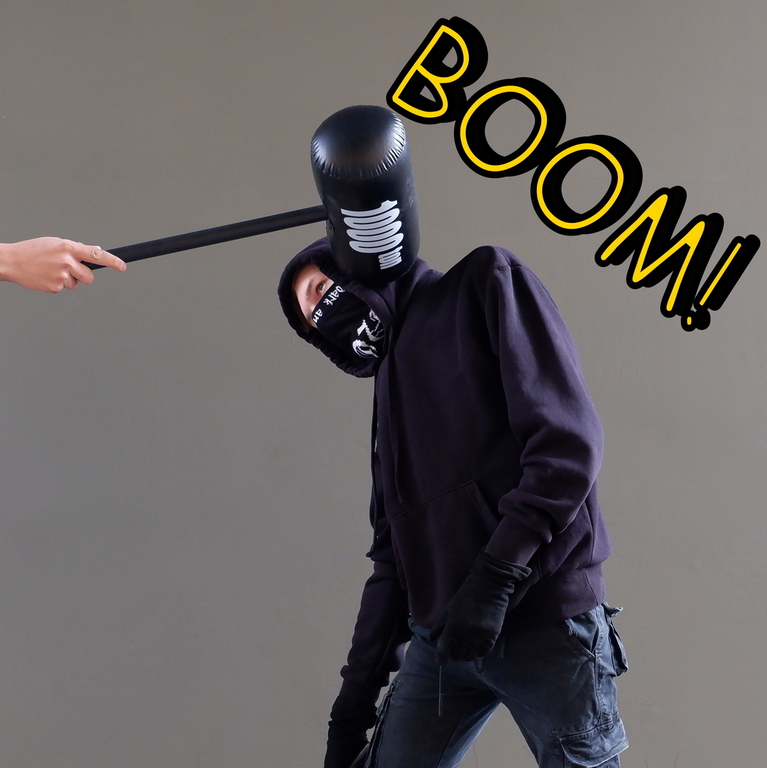 14+ Дуэльный набор для сражений Кувалда 2000 Тонн. Два игрушечных молота + Маски на глаза. Весёлая подвижная игра для детей и взрослых! - Pic n 311112