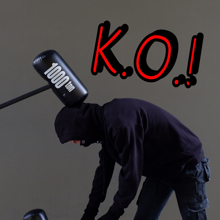 14+ Дуэльный набор для сражений Кувалда 2000 Тонн. Два игрушечных молота + Маски на глаза. Весёлая подвижная игра для детей и взрослых! - Pic n 311112