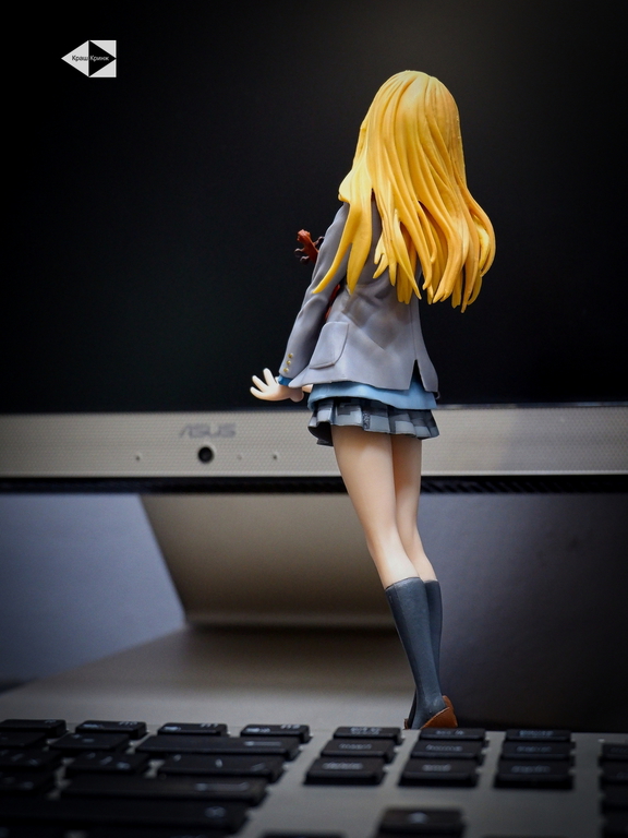 Ну вот, опять плакать... 20см Фигурка в ПК Каори Миядзоно с скрипкой Твоя апрельская ложь. Качественная + подарок Your Lie in April - Pic n 311118