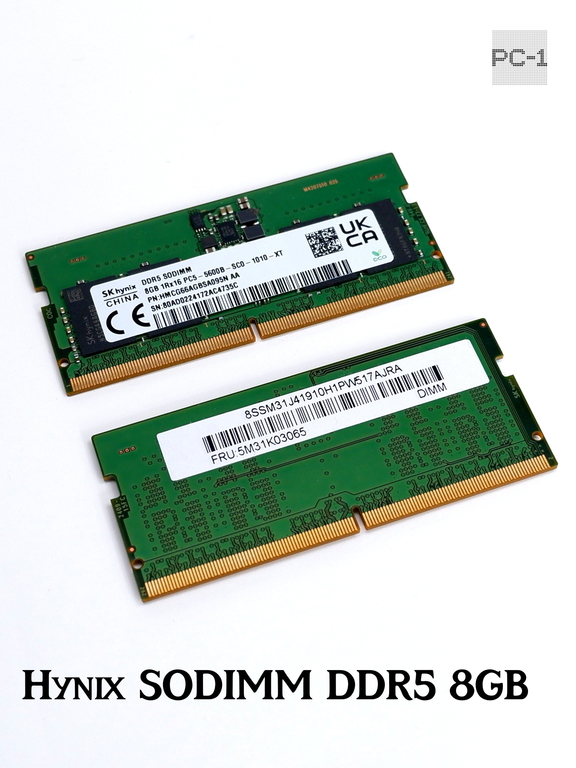 Оперативная память Hynix SODIMM DDR5 8GB (1x8ГБ) HMCG66AGBSA095N 5600МГц 44800Мб/с. Тайминги: 46-46-46 питания: 1,1В контактов: 262 - Pic n 311154