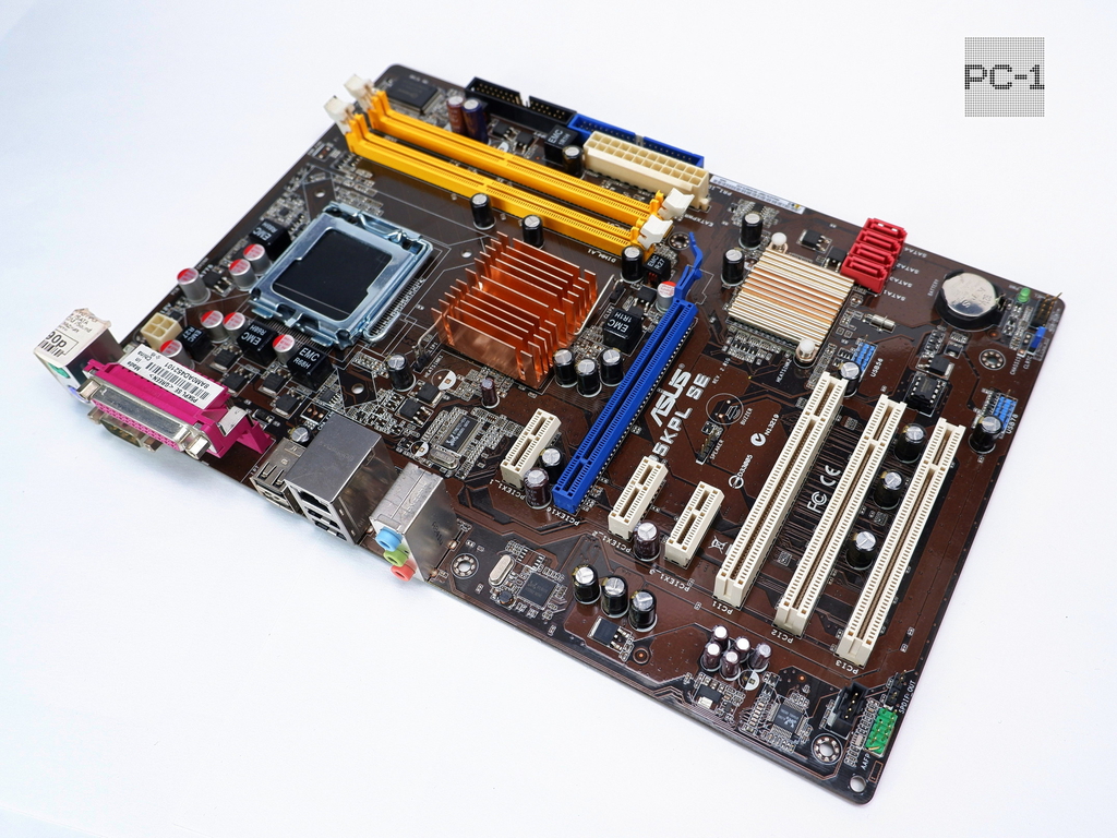 Материнская плата Socket LGA775 ASUS P5KPL SE Rev. 2.01G PCI /PCI-E 16x /PCI-E 1x /SATA /DDRII /USB /SVGA /COM /Sound /LAN /ATX Рамка портов - Pic n 280887