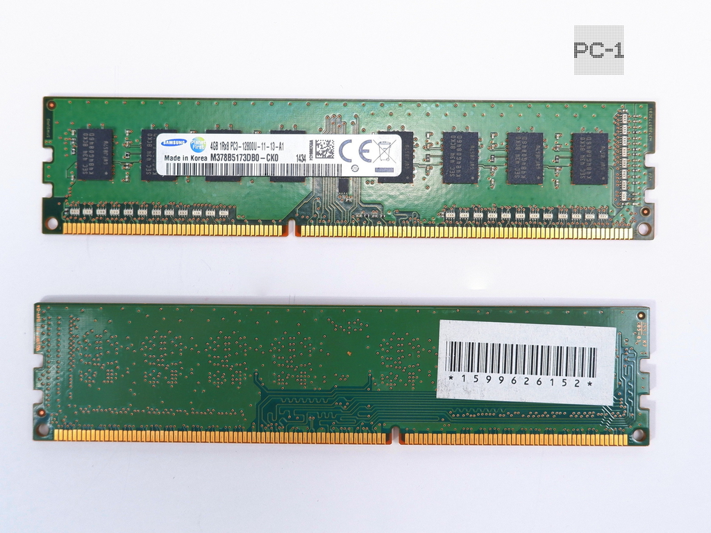 Оперативная память DDR3 8Gb (Kit 2шт. 4+4Gb) Samsung M378B5173QH0-CK0 PC3 12800МБ/с 1600МГц 1,5В Тайминги 11 контактов 240 чипов 8шт  - Pic n 311202