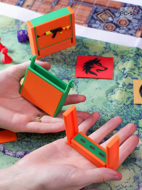 80х73х20см Органайзер трансформер для USB Type-C Flash носителей, Токенов, ЭЦП. Премиум Флешница Game shooter + 3шт сменные скины на магнитах - Pic n 311207