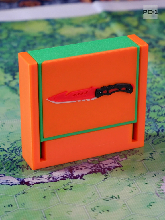 80х73х20см Органайзер трансформер для USB Type-C Flash носителей, Токенов, ЭЦП. Премиум Флешница Game shooter + 3шт сменные скины на магнитах - Pic n 311207