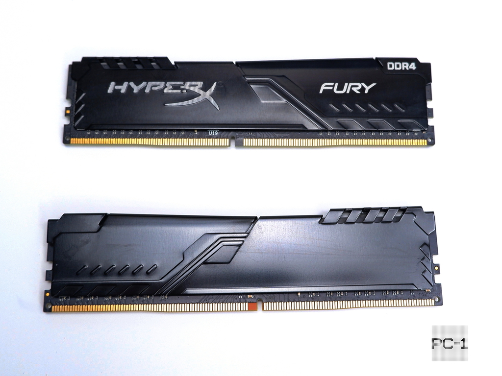 Оперативная память DDR4 8GB KIT 2x4GB Kingston HyperX FURY Black PC25600, тайминги 16-18-18-32, радиаторы, 1.35v - Pic n 311216