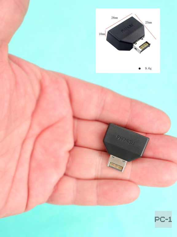 Адаптер TYPE-E на USB 19/20PIN переходник разъёма Type-E на материнской плате или карте расширения в интерфейс USB 19P - Pic n 311151