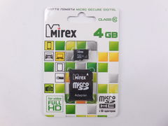 Карта памяти microSD 4Gb Mirex